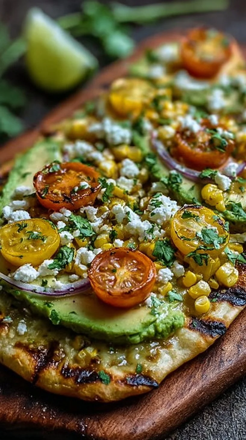 Arepa Definitely Summer’s Fresh Grilled Corn & Avocado Flatbread – Easy Bites